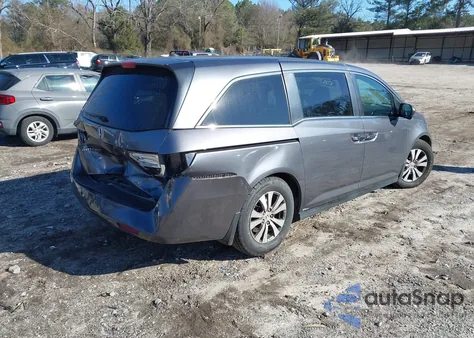 2014 Honda Odyssey Ex-L из США, поврежденный, VIN 5FNRL5H60EB045839